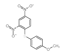 Benzene,1-[(4-methoxyphenyl)thio]-2,4-dinitro- Structure