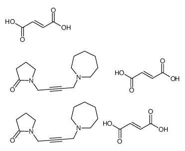 1-[4-(azepan-1-yl)but-2-ynyl]pyrrolidin-2-one,(E)-but-2-enedioic acid Structure