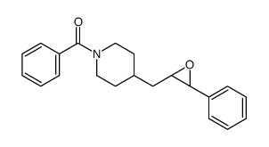 phenyl-[4-[[(2S,3S)-3-phenyloxiran-2-yl]methyl]piperidin-1-yl]methanone结构式