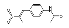 1-(p-Acetamidophenyl)-2-nitropropen Structure