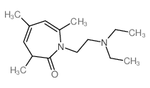 2H-Azepin-2-one,1-[2-(diethylamino)ethyl]-1,3-dihydro-3,5,7-trimethyl-结构式