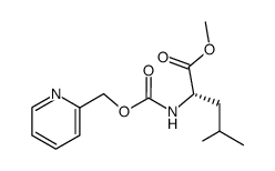 N-(2-pyridinylmethoxycarbonyl)-L-leucine methyl ester结构式