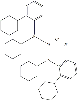 trans-Bis(dicyclohexylphenylphosphino)nickel(II) chloride Structure