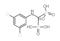 [[(3,5-dichlorophenyl)amino]methylene]-1,1-bisphosphonate Structure