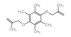1,2,4,5-tetramethyl-3,6-bis(2-methylprop-2-enoxy)benzene结构式