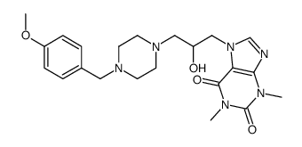 1-Piperazineethanol, alpha-(1,3-dimethyl-7-xanthinylmethyl)-4-(p-metho xybenzyl)- picture