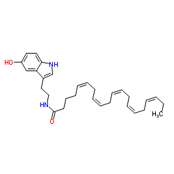 Eicosapentaenoyl Serotonin结构式
