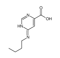 4-Pyrimidinecarboxylicacid,6-(butylamino)-(9CI)结构式