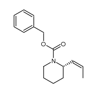 (S,Z)-benzyl 2-(prop-1-en-1-yl)piperidine-1-carboxylate结构式