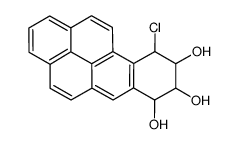 10-chloro-7,8,9,10-tetrahydrobenzo[a]pyrene-7,8,9-triol结构式