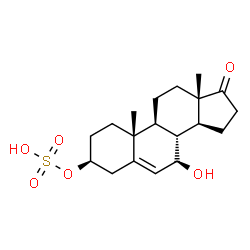 Androst-5-en-17-one,7-hydroxy-3-(sulfooxy)-,(3beta,7beta)-(9CI) Structure