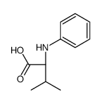 (2S)-2-anilino-3-methylbutanoic acid Structure
