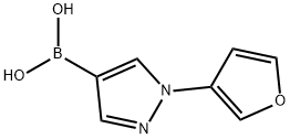 1-(3-Furyl)-1H-pyrazole-4-boronic acid structure