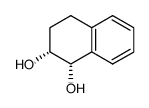 (1S,2S)-trans-1,2,3,4-Tetrahydro-1,2-naphthalenediol结构式