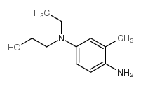 2-(4-amino-N-ethyl-m-toluidino)ethanol structure