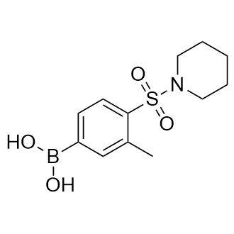 (3-Methyl-4-(piperidin-1-ylsulfonyl)phenyl)boronic acid Structure