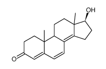 17-hydroxy-4,6,8(14)-androstatriene-3-one Structure