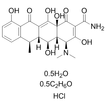Doxycycline hyclate structure