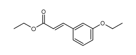 3-(3-ethoxy-phenyl)-acrylic acid ethyl ester Structure