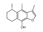 (5S)-3,4,5-Trimethyl-5,6,7,8-tetrahydronaphtho[2,3-b]furan-9-ol结构式