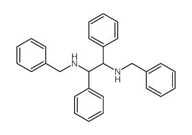 1,2-Ethanediamine,1,2-diphenyl-N1,N2-bis(phenylmethyl)- structure