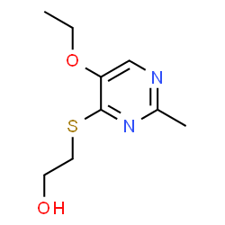 2-[(5-Ethoxy-2-methyl-4-pyrimidinyl)thio]ethanol结构式