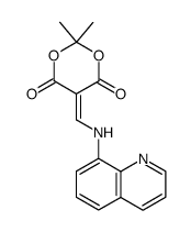 Malonic acid, [(8-quinolylamino)Methylene]-, cyclic isopropylidene ester (8CI)结构式