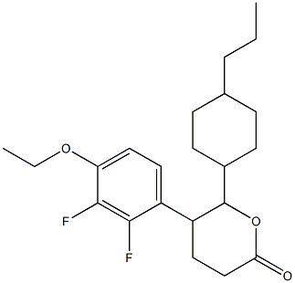 5-(4-Ethoxy-2,3-difluorophenyl)-6-(4-propylcyclohexyl)-tetrahydro-pyran-2-one Structure