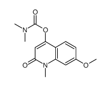 (7-methoxy-1-methyl-2-oxoquinolin-4-yl) N,N-dimethylcarbamate结构式