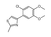4-(2-chloro-4,5-dimethoxyphenyl)-2-methyl-1,3-thiazole Structure