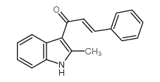 1-(2-methyl-indol-3-yl)-3-phenyl-propenone Structure