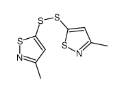 3-methyl-5-[(3-methyl-1,2-thiazol-5-yl)disulfanyl]-1,2-thiazole结构式