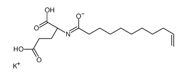 potassium,(2S)-5-hydroxy-5-oxo-2-(undec-10-enoylamino)pentanoate结构式