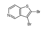 2,3-DIBROMOTHIENO[3,2-C]PYRIDINE Structure