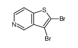 2,3-DIBROMOTHIENO[3,2-C]PYRIDINE structure