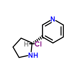 (R)-3-(吡咯烷-2-基)吡啶二盐酸盐结构式