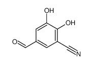 5-formyl-2,3-dihydroxybenzonitrile结构式