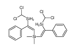 bis[2-(dichloromethylsilyl)-2-phenylethenyl]-dimethylsilane Structure