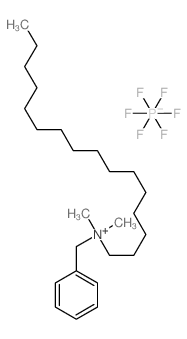 benzyl-hexadecyl-dimethylazanium,hexafluorophosphate结构式
