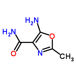 5-amino-2-methyl-4-Oxazolecarboxamide Structure