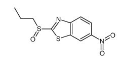 6-nitro-2-propylsulfinyl-1,3-benzothiazole Structure