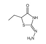 5-Ethyl-2,4-thiazolidinedione 2-hydrazone Structure