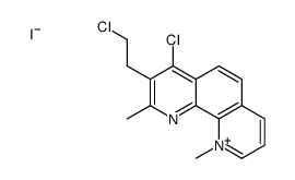 7-chloro-8-(2-chloroethyl)-1,9-dimethyl-1,10-phenanthrolin-1-ium,iodide Structure