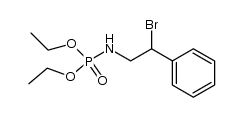 Diaethyl-N-(2-bromo-2-phenylaethyl)-phosphoroamidat Structure