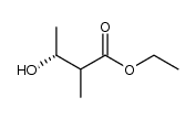 ethyl (3R)-3-hydroxy-2-methylbutanoate结构式