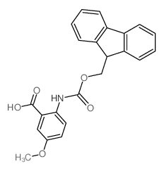 Fmoc-2-氨基-5-甲氧基苯甲酸结构式