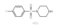 1-(4-FLUORO-BENZENESULFONYL)-PIPERAZINE HYDROCHLORIDE structure