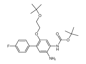 [5-amino-2-(2-tert.-butoxy-ethoxy)-4'-fluoro-biphenyl-4-yl]-carbamic acid tert.-butyl ester Structure