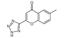 6-methyl-2-(2H-tetrazol-5-yl)chromen-4-one Structure
