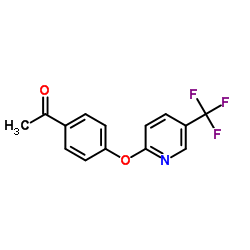 1-(4-([5-(TRIFLUOROMETHYL)-2-PYRIDINYL]OXY)PHENYL)-1-ETHANONE Structure